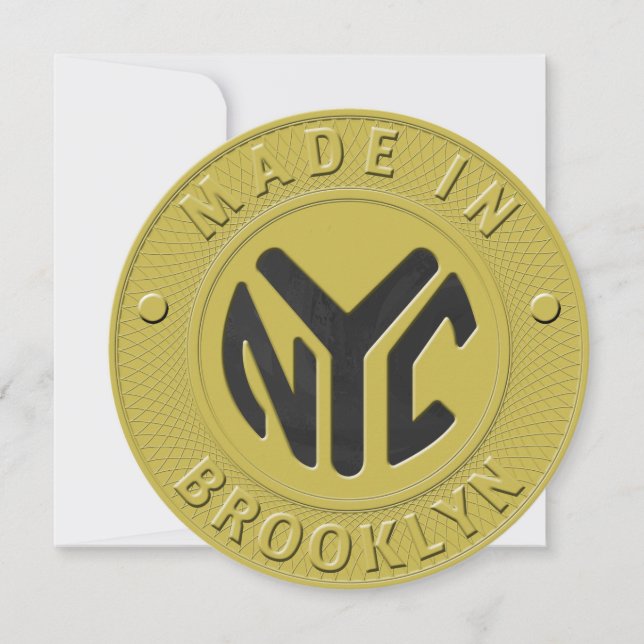 01 de la 12 Invitación de la fiesta de Brooklyn en (Anverso)