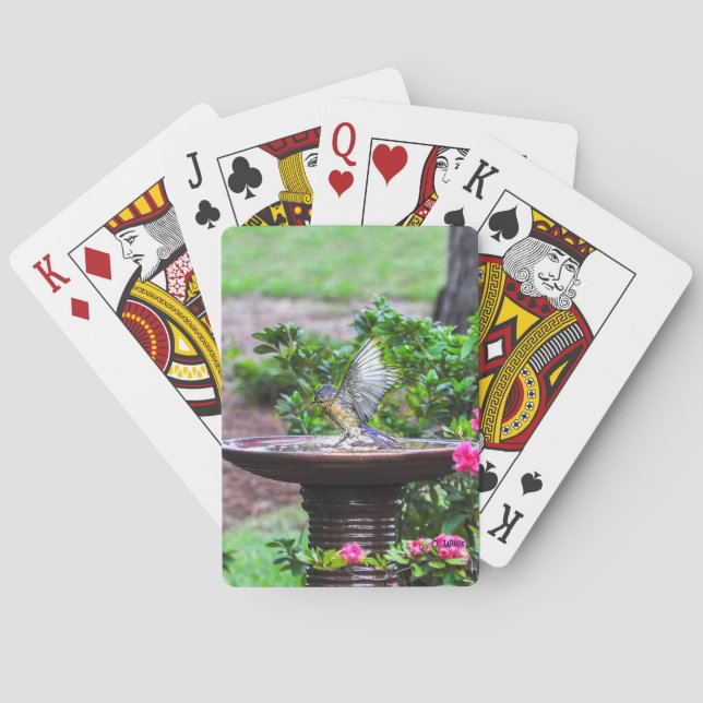 030 naipes del baño del Bluebird (Reverso)