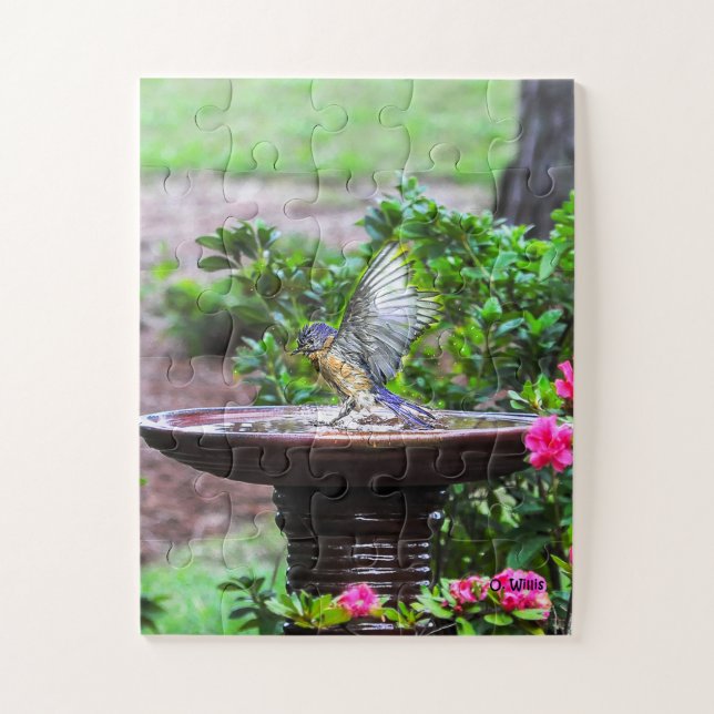 030 niños del rompecabezas 11x14 del baño del (Vertical)