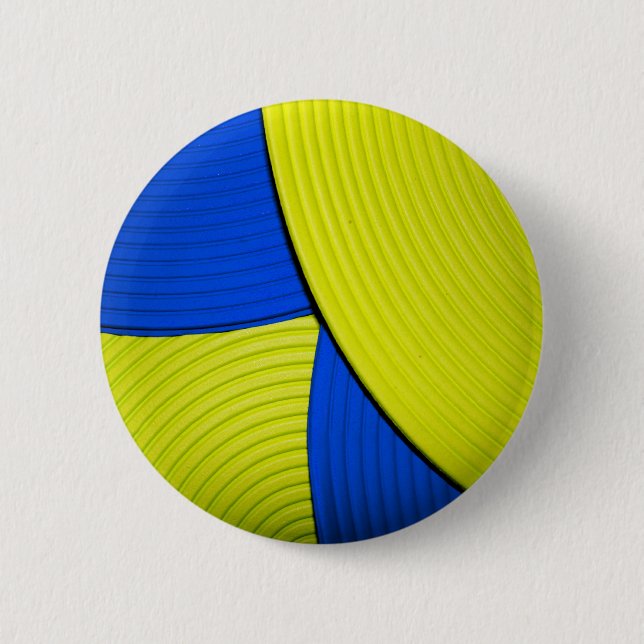 03 botón abstracto amarillo y azul de la flor (Anverso)