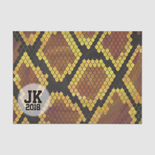 03 de 12 Papel de tono de patrón de serpiente