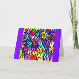 03 - Tarjeta de felicitación Happy Birthday Cats 1