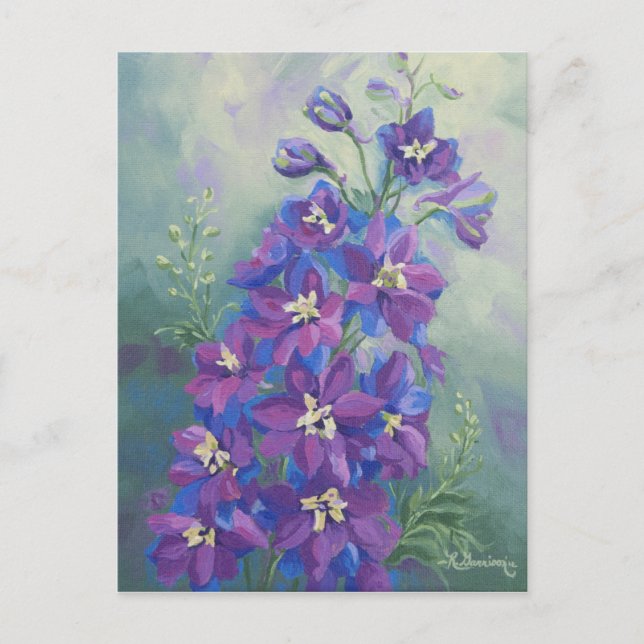 0429 Postales Purple Delphinium (Anverso)