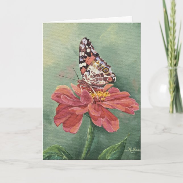 0461 Tarjeta del Día de la Madre Mariposa pintada (Anverso)