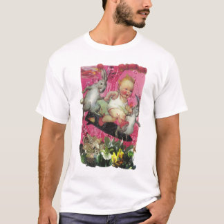 049 - Camiseta de los conejitos que practica surf