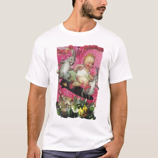 049 - Camiseta de los conejitos que practica surf (Anverso)