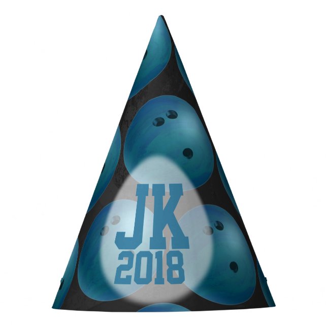 07 de los 12 Gorras Fiestas de bolos Personalizado (Anverso)