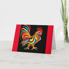 07 - Tarjeta de felicitación Rooster