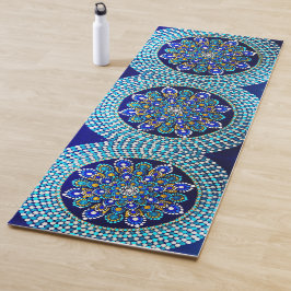086 - Royal Blue Mandala Yoga Mat