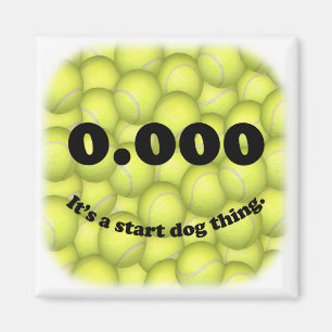 0.000, perfecto inicio Flyball! Imán para refriger