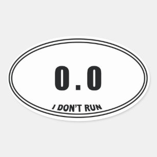 0.0 Pegatinas de óvalo no Runner