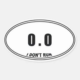 0.0 Pegatinas de óvalo no Runner