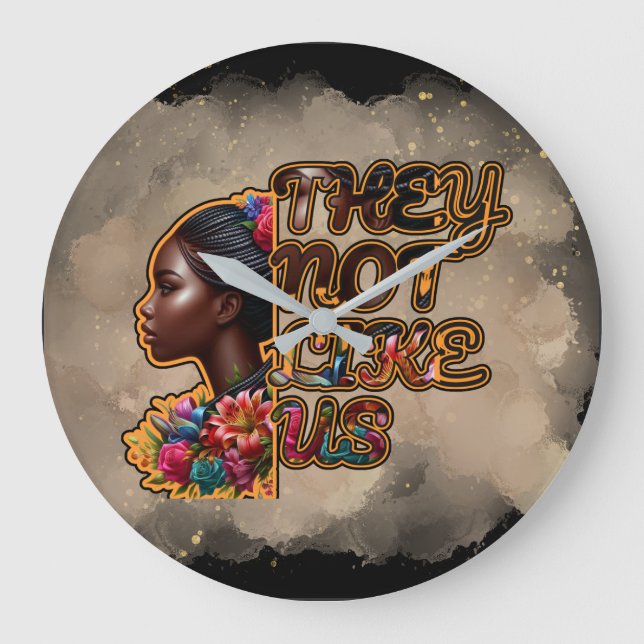 0.75" Reloj de pared acrílico redondo - No les gus (Anverso)