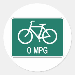 0 pegatinas de la bicicleta de MPG