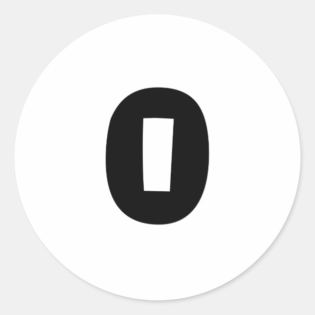 0 Pequeños Pegatinas redondos blancos por Janz (Anverso)