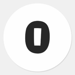 0 pequeños Pegatinas redondos blancos por Janz