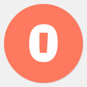 0 pequeños Pegatinas rojos redondos de tomate por