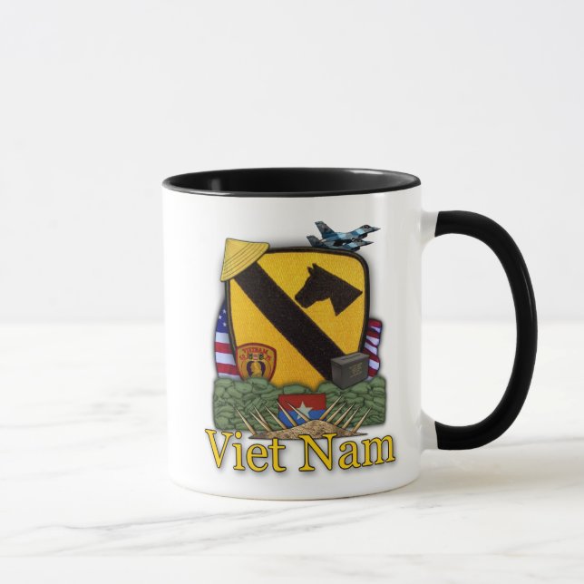 1ª caballería caballería vietnam vets tazas (Derecha)