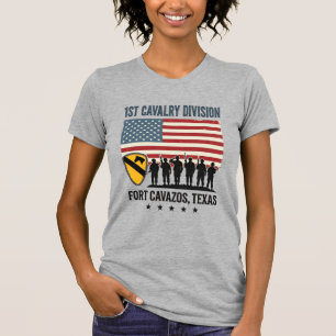 1ª División de Caballería Fort Hood Camiseta Milit