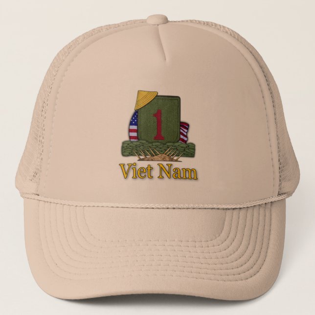 1ª división de infantería veteranos vietnam Gorra (Anverso)