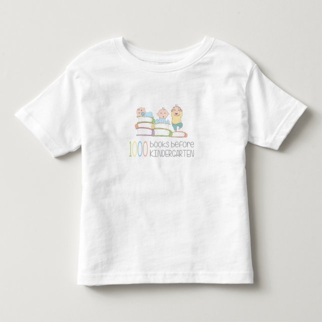 1000 libros antes de la camisa de la guardería (Anverso)