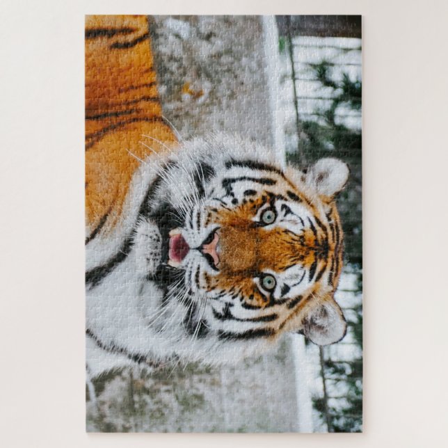 1000 puzzle de tigre de cuchara (Vertical)