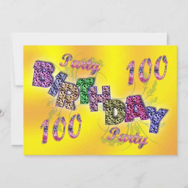 100.ª invitación (Anverso)