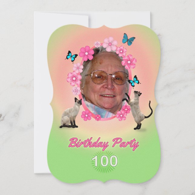 100.ª invitación a la fiesta de cumpleaños (Anverso)