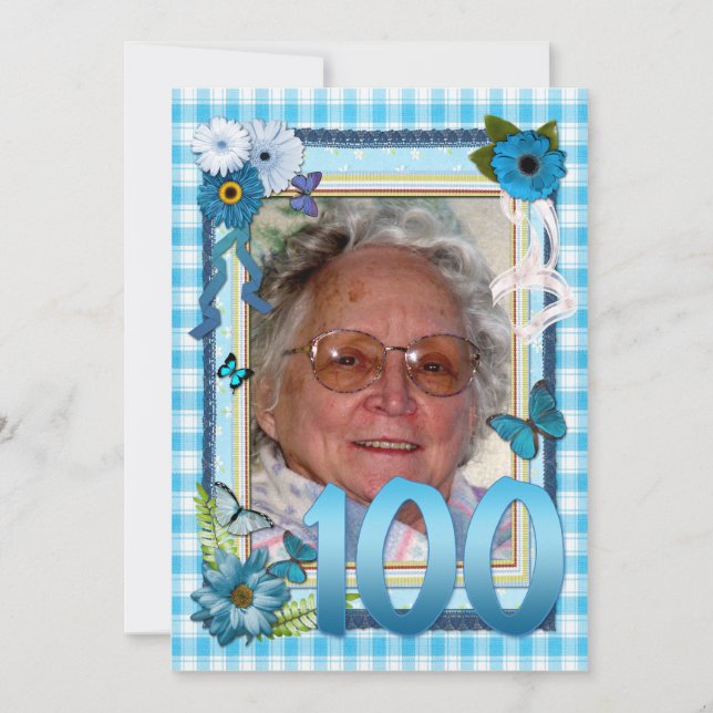 100.ª invitación para la fiesta de cumpleaños de l (Anverso)