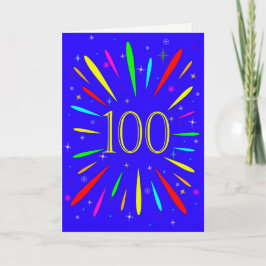 100.ª tarjeta de explosión de cumpleaños