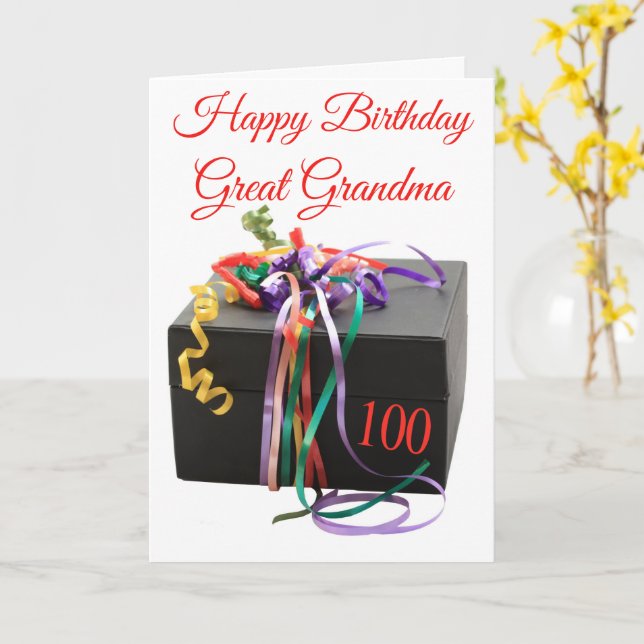 100.ª tarjeta de Personalizable de cumpleaños (flor amarilla)