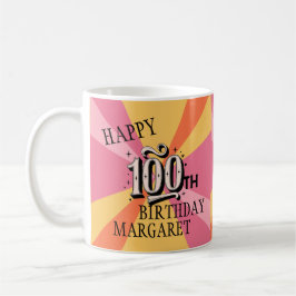 100.ª taza de cumpleaños para un niño de 100 años