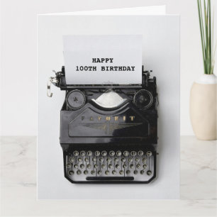 100.º CUMPLEAÑOS Tarjeta de felicitación para máqu