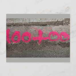 100+00 Encuesta/Estación de construcción - postal