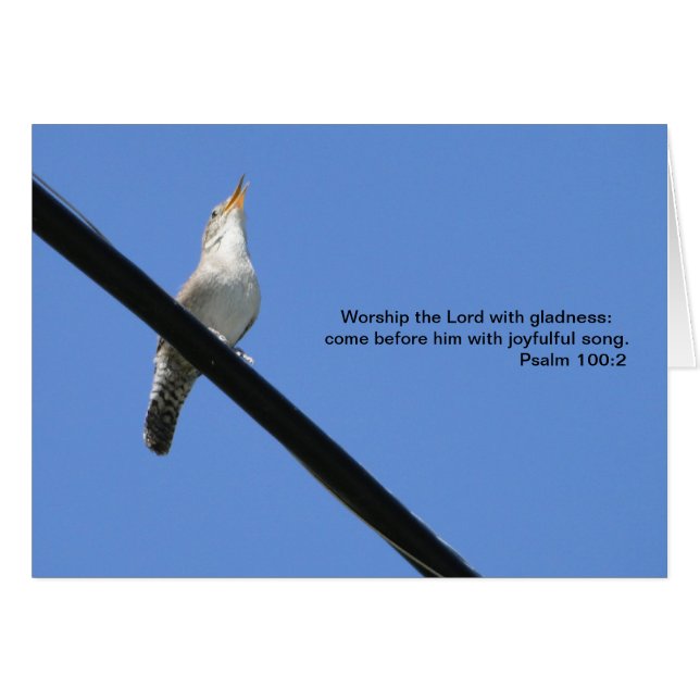 100:2, Wren y Bluebird del salmo (Anverso (Horizontal))