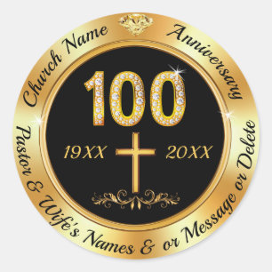 100° Aniversario de la Iglesia, Pegatinas por sobr
