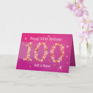 100 Aniversario - Estrellas - Oro rosado - TARJETA