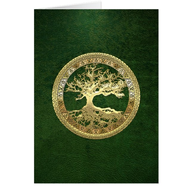 [100] Árbol de la vida céltico [oro] (Frente)