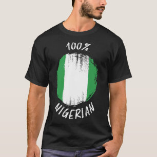 100 Camisa Nigeriana Orgullosa Bandera Camisas Nig