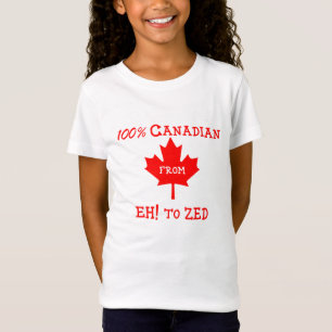 100% canadiense de Eh! a Zed - Camiseta para niños