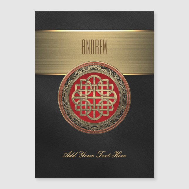 [100] Cruz Sacra del Knot de oro celta (Anverso)