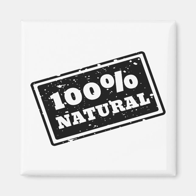 100% de imán natural (Frente)