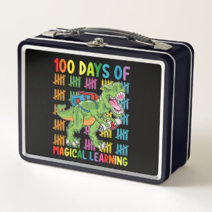 100 Días De Aprendizaje Mágico Escuela De Dinosaur