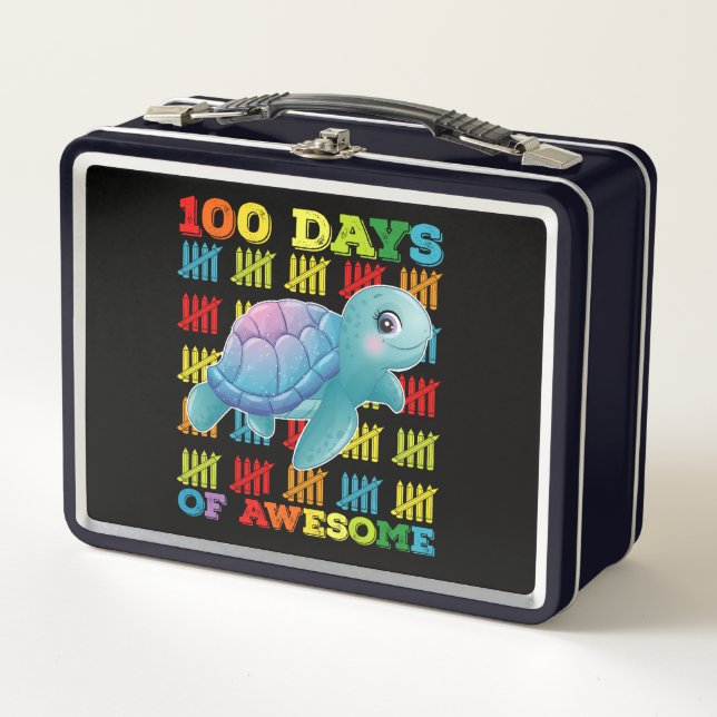 100 días de asombrosa tortuga 100 días de clases (Anverso)