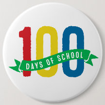 100 días de botón de la escuela