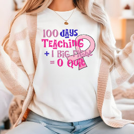 100 días de camisa escolar, regalo para profesor,