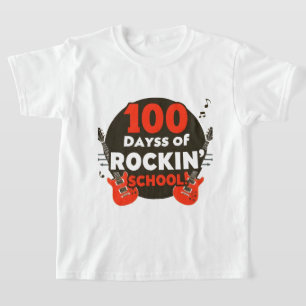 100 días de camiseta para escolares de Rockin