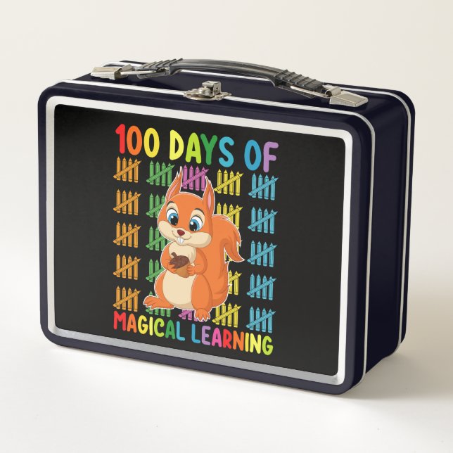 100 Días De Escuela De Ardilla De Aprendizaje Mági (Anverso)