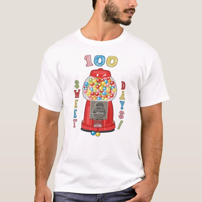 100 días de escuela Máquina Gumball camiseta (Anverso)