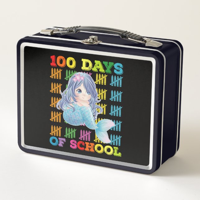 100 Días De Escuela Sirena Profesor Estudiante (Anverso)